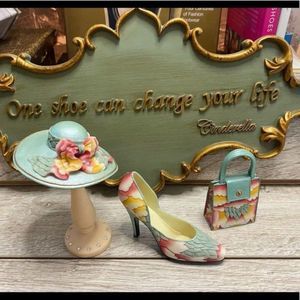 Vintage Figurines Collectible Hat Shoes Purse Y